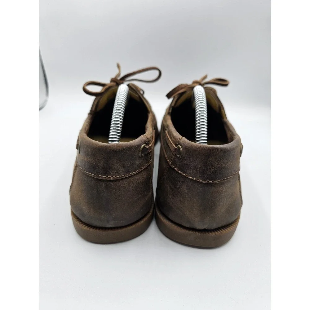 Nisolo Boat Shoes Mens 11 Brown Leather Comfort Designer Loafer Slip On Nautical